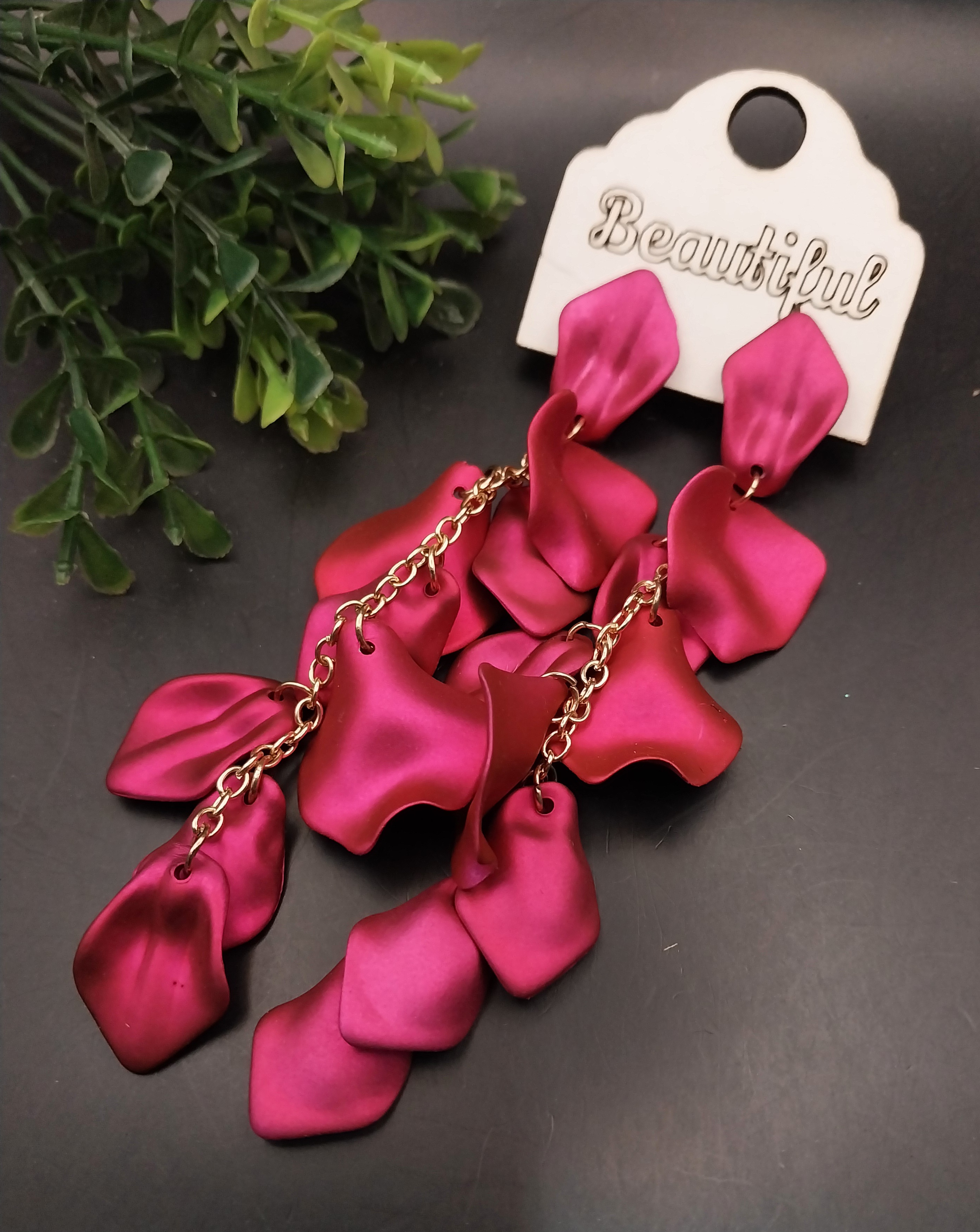 20240405_143319-1.jpg Flower Petals - Drop Earrings - Image 1
