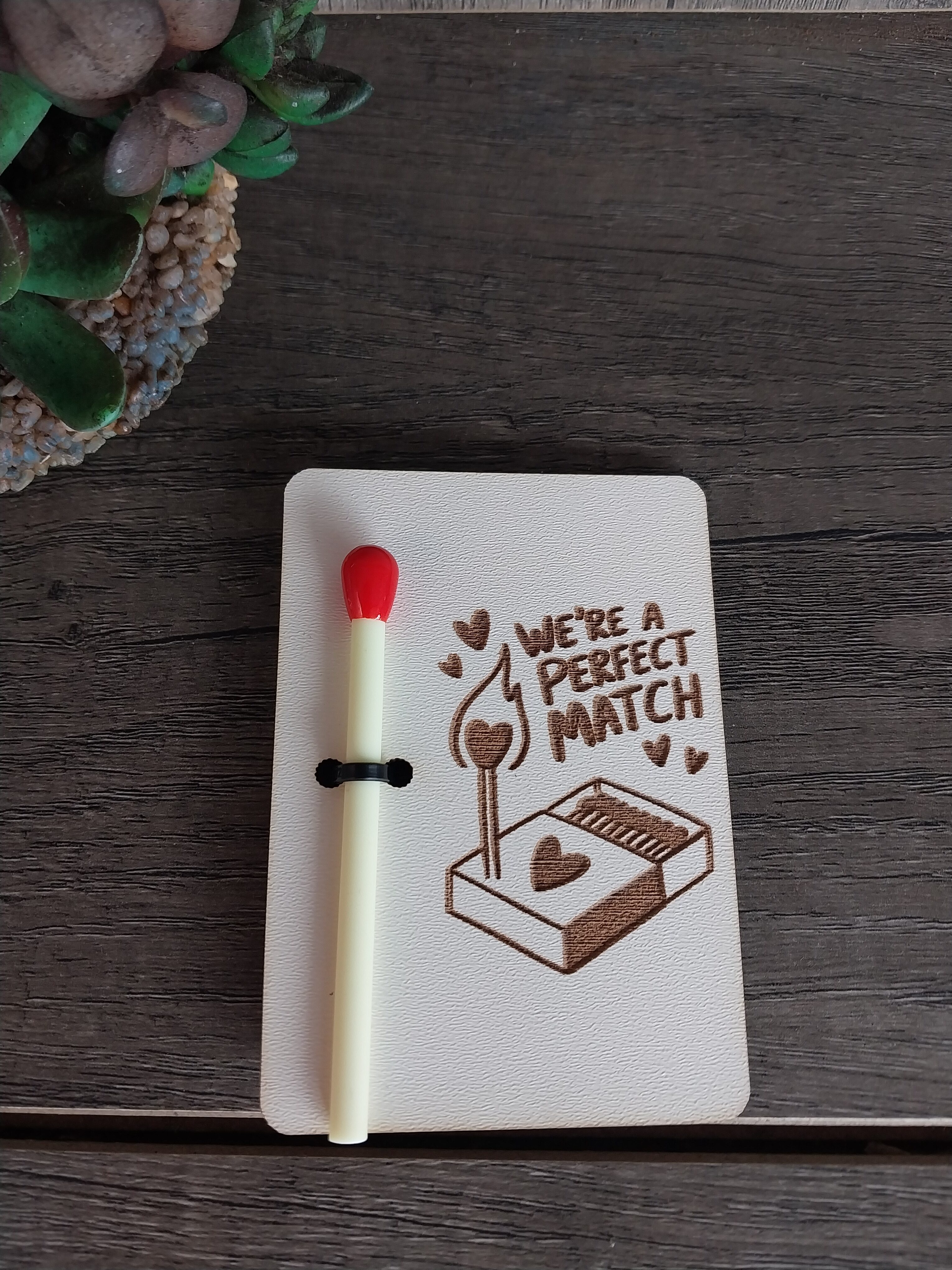 20260212_092123.jpg We're A Perfect Match - Pen Gift Tag - Image 1