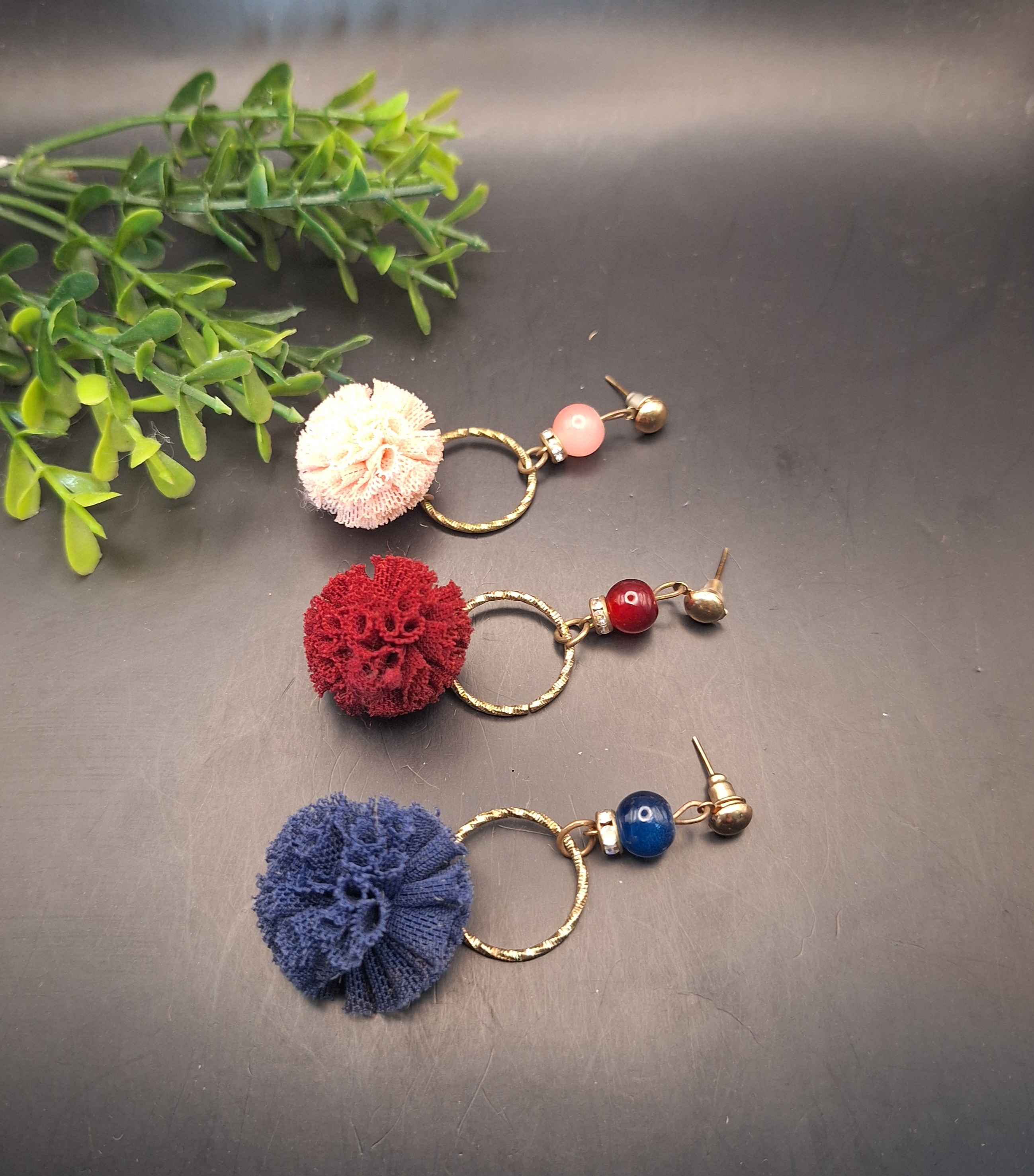 20260422_113357-2.jpg Pom-Pom Tassel Earrings - Image 1