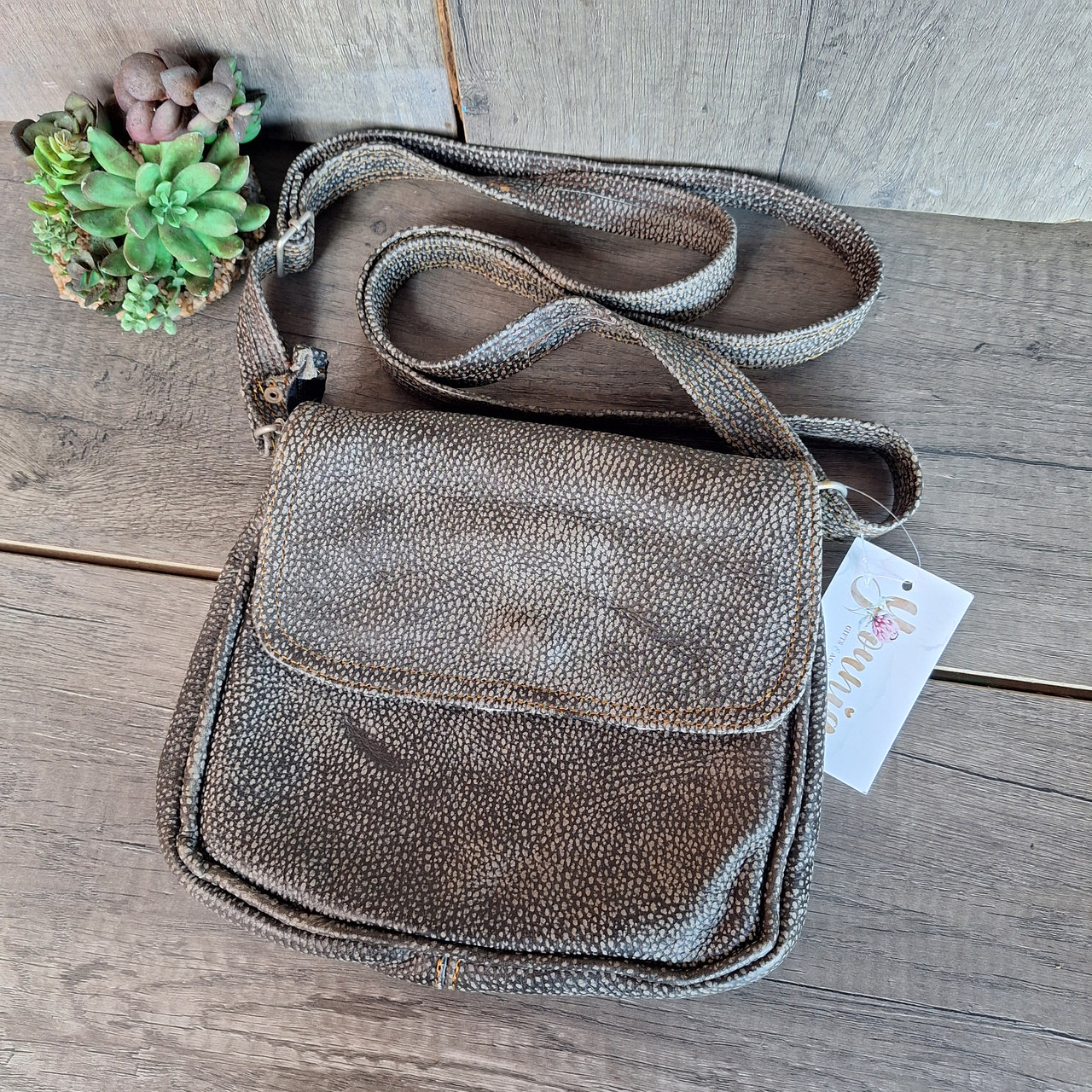 20260607_101644_result.jpg Dark Grey - Leather Slingbag - Image 1