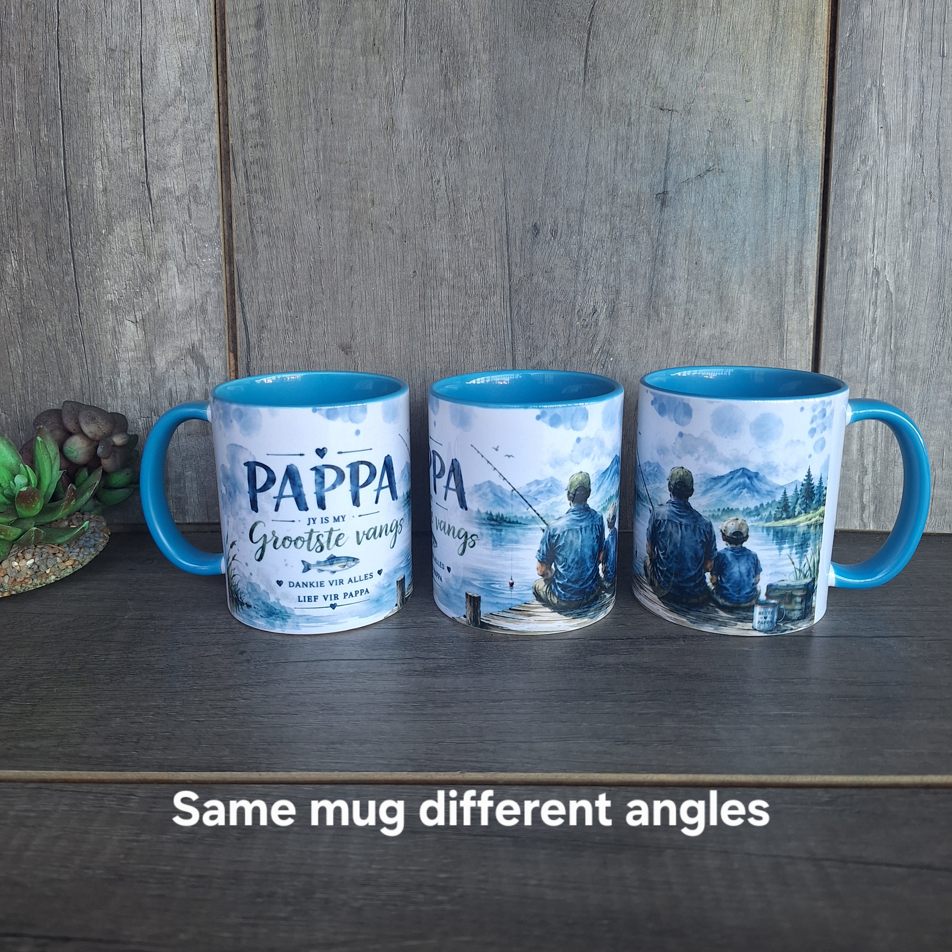 20260619_162535-2.jpg Pappa Jy Is My Grootste Vangs Printed Mug - Image 1