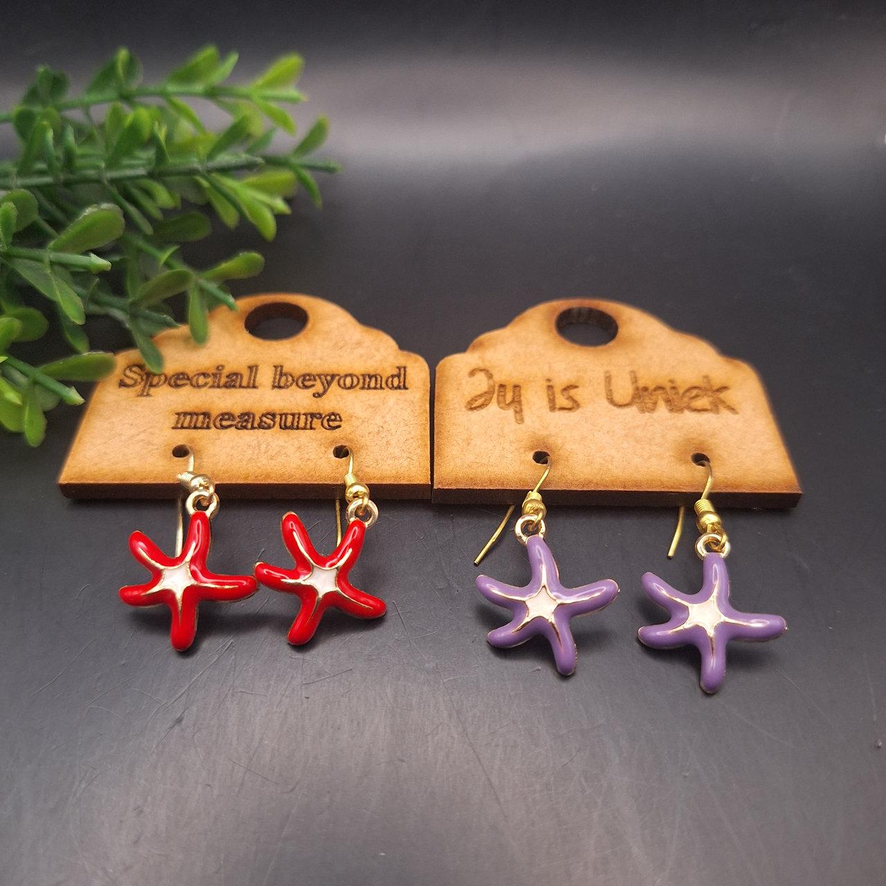 20260723_153732_result.jpg Three Dimensional Starfish Charm Earrings - Image 1