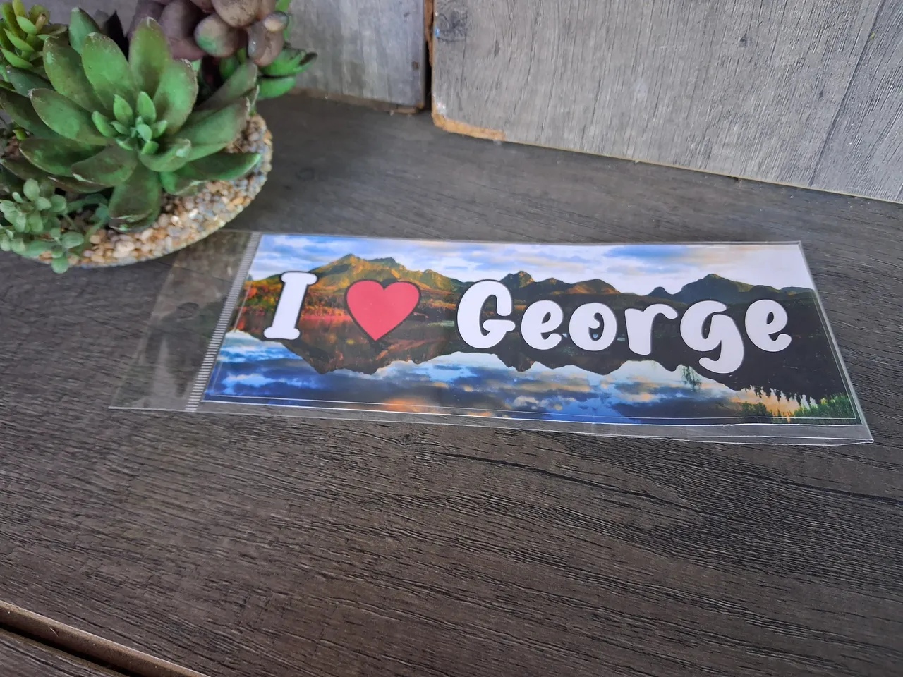 20260729_163334_result.webp I ♥ George - Bumper sticker - Image 1