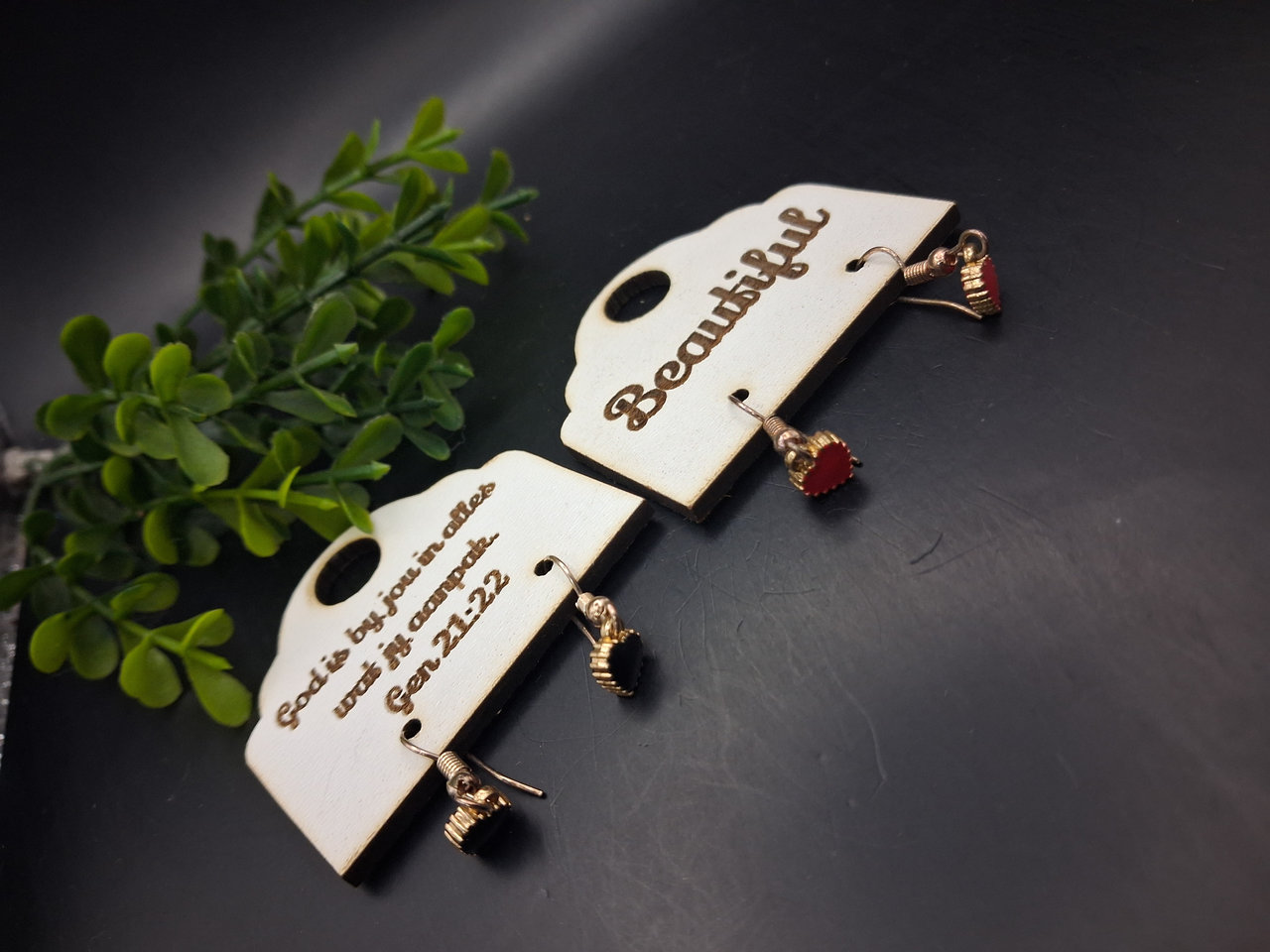 20260806_165112_result.jpg Small Heart Gold Charm Earrings - Image 1